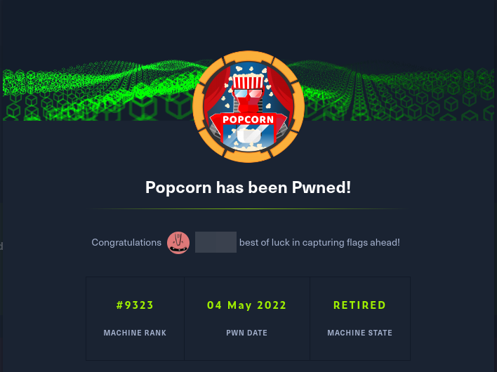 Popcorn has been pwned